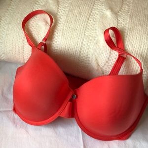 Parisa pink-orange push up bra